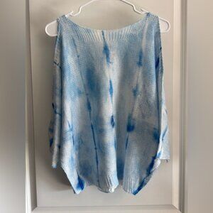 Luisa’s Ricci Blue Tie-Dye Knit Top
